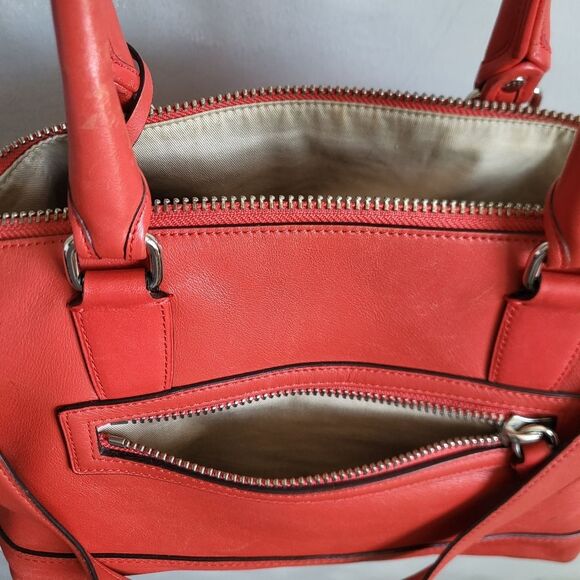 Coach Legacy Molly East/West Orange Leather Satchel 21132 - Picture 13 of 14